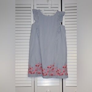GAP Kids Blue and White Striped Top
